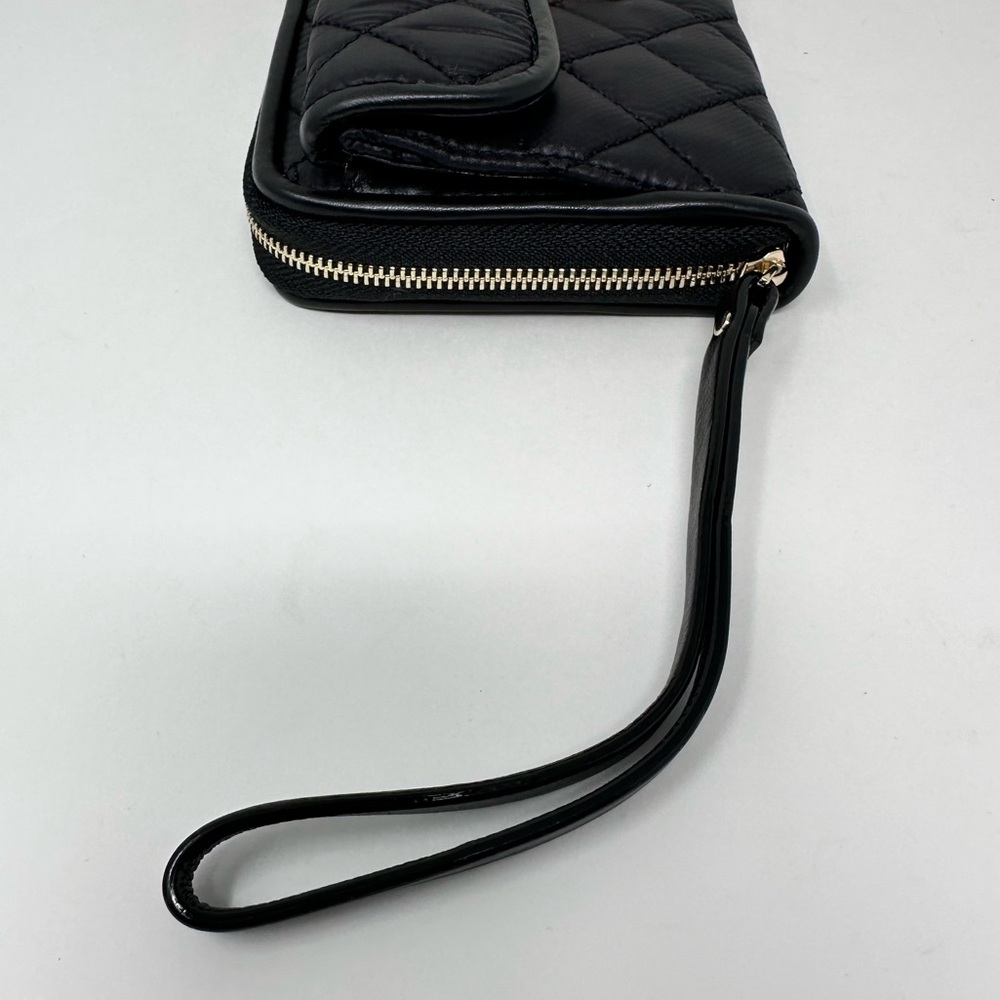 MZ Wallace Crosby Lock Wristlet Wallet Black - Picture 7 of 12